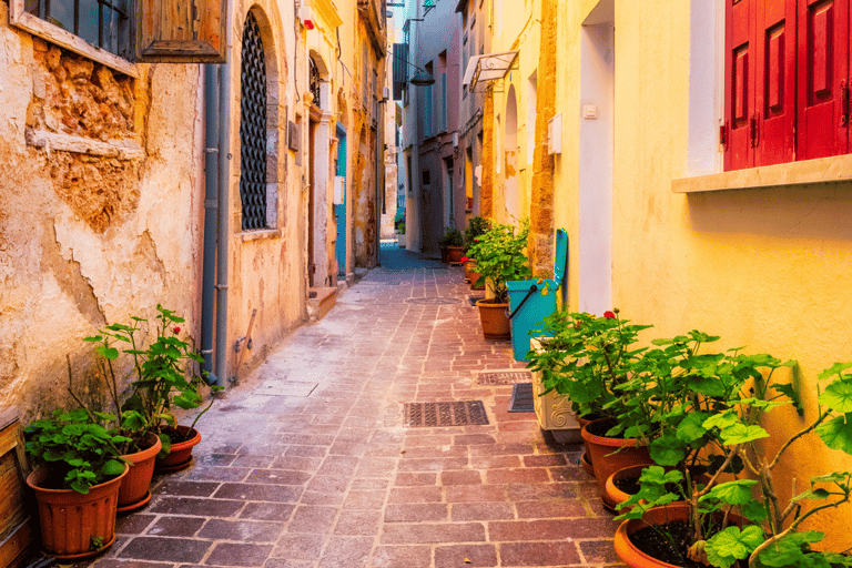 From Heraklion: Chania Town, Kournas Lake, and Rethymno TourGerman Tour: Pickup from Agia Pelagia, Lygaria