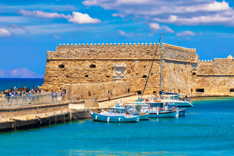 Heraklion: Knossos y visita guiada arqueológica del centro de la ciudad