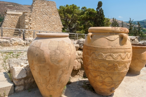Depuis Héraklion: excursion guidée d'une journée à Knossos et à la grotte de Psychro