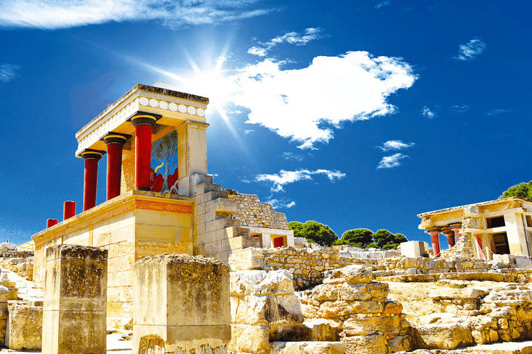 Depuis Héraklion: excursion guidée d'une journée à Knossos et à la grotte de Psychro