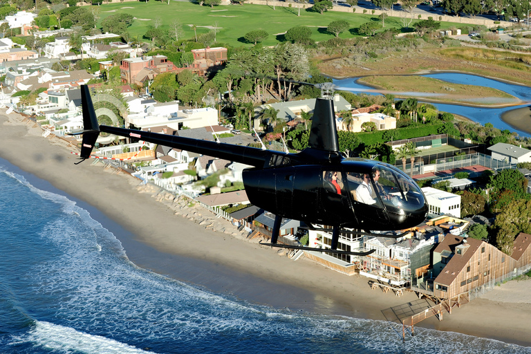جولة رومانسية بطائرة هليكوبتر في لوس أنجلوس مع هبوط جبليجولة الغروب