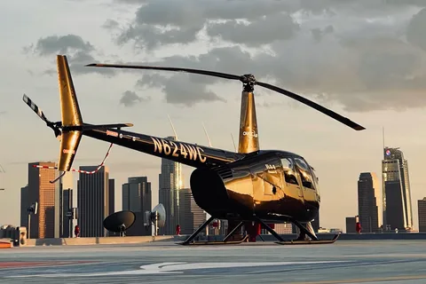 Los Angeles: Downtown Landing Helicopter Tour