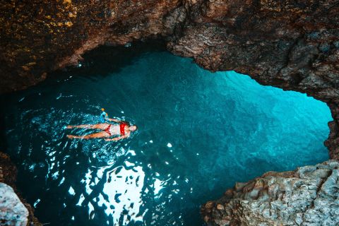 Cape Kamenjak: tour in kayak con esperienza in grotta