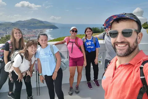 From San Sebastian: Guided Coastal Hike with Winery Tasting