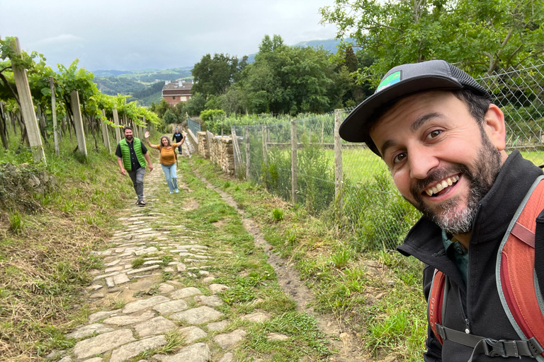 Desde San Sebastián: caminata costera guiada con visita a bodegaExcursión en grupo Caminata costera guiada con visita a bodega