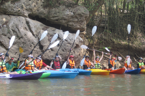 Depuis Chiang Mai : kayak en jungle et grottes de Chiang Dao