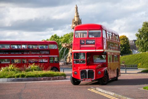 Glasgow: Vintage Bus Tour with Afternoon Tea or Gin