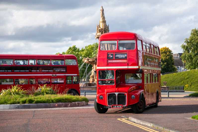 Glasgow: tour en autobús antiguo con merienda o ginebra
