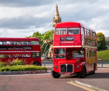 Glasgow: Vintage Bus Tour mit Afternoon Tea oder Gin