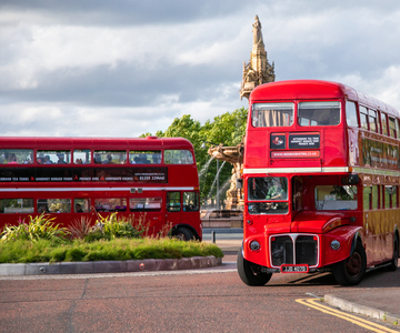 Glasgow: Vintage Bus Tour mit Afternoon Tea oder Gin