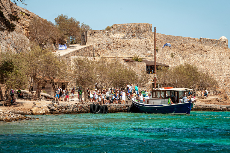 Heraklion: Spinalonga, Agios Nikolaos, Elounda & Plaka TourAbholung von Agia Pelagia, Lygaria und Fodele