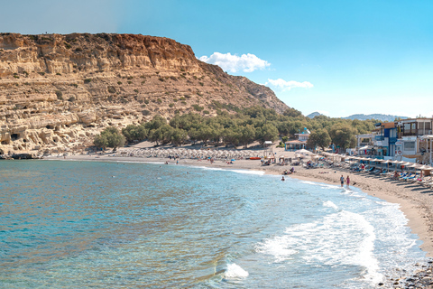 Vanuit Heraklion-gebied: busreis naar Zuid-Kreta en Matala BeachZuid Kreta Matala direct