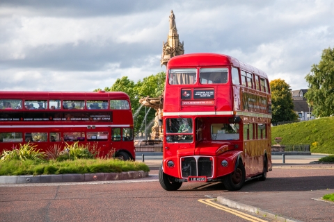 Edimburgo: tour en autobús antiguo con merienda o ginebraTé tradicional de la tarde