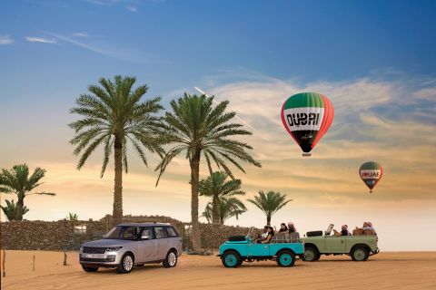 Dubai: ballonvaart bij zonsopgang met ontbijt en valkenfoto
