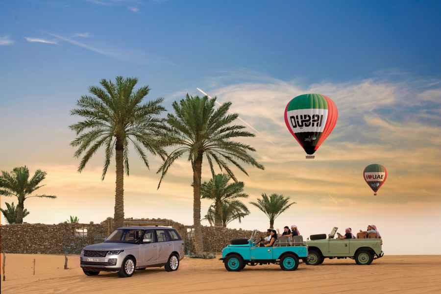 Dubai: Ballonflug bei Sonnenaufgang, Frühstück & Falken-Foto. Foto: GetYourGuide