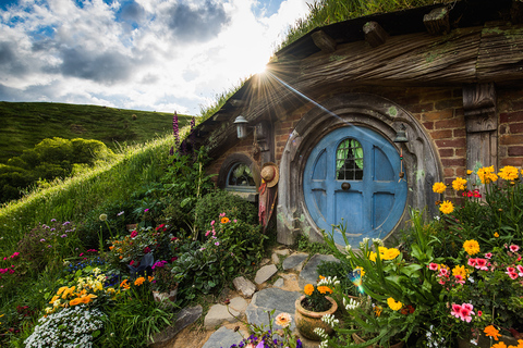 De Auckland: Traslado de ida para Rotorua com excursão a HobbitonDe Auckland: transferência de ida para Rotorua com excursão Hobbiton