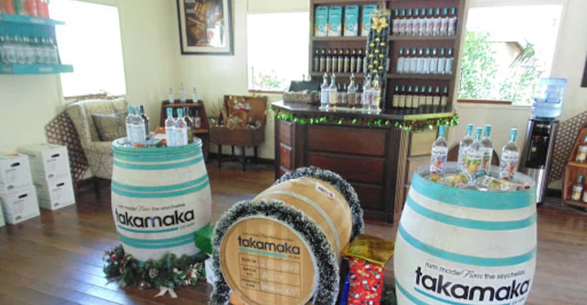 Seychely Takamaka Bay Rum Distillery Tour with Pickup GetYourGuide