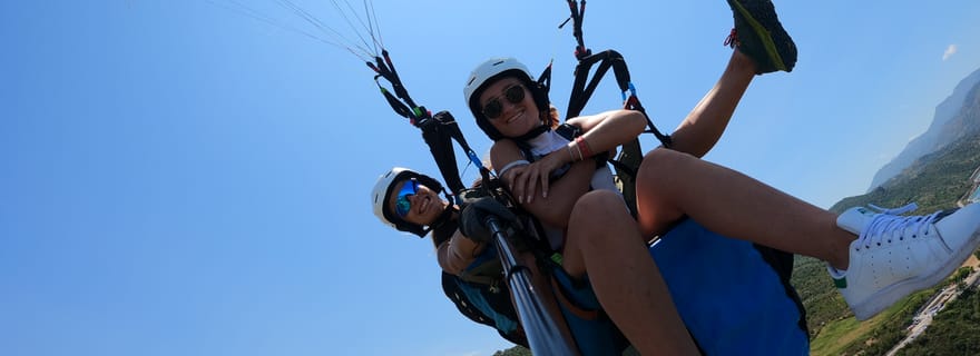 Taormine : Tour en parapente avec moniteur et vidéo GoPro