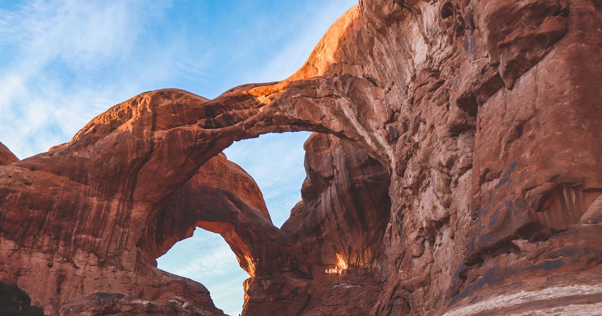 From Moab Arches National Park Private Sunrise Hiking Tour GetYourGuide