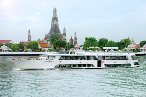 From Bangkok: Ayutthaya Day Tour by Bus with River CruiseTour with one way hotel pickup