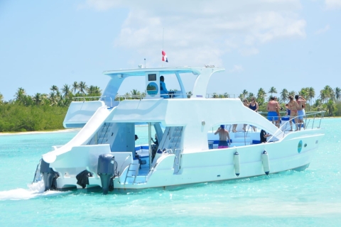 Punta Cana: Katamaranboot zur Insel Saona mit MittagsbuffetVon Los Melones aus: Tagesausflug zur Insel Saona mit Mittagessen