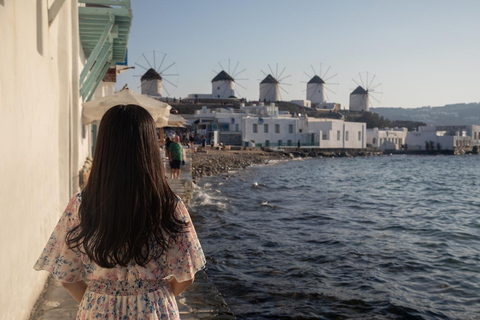 Mykonos : séance photo privée d&#039;une heure dans la ville de Mykonos