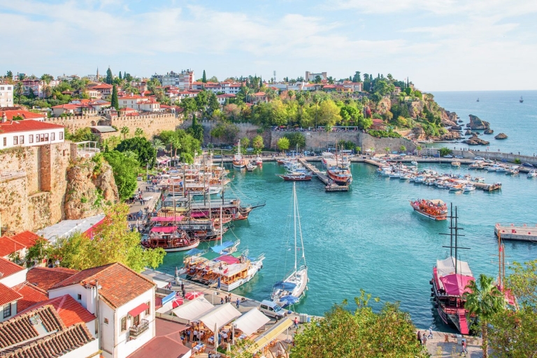 Antalya: Altstadt, Duden-Wasserfälle und Seilbahntour mit MittagessenAntalya: Transport von Antalya, Lara, Belek, Kundu