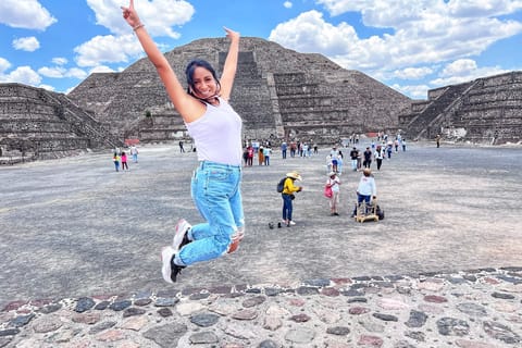From Mexico City: Guadalupe Shrine and Teotihuacan Pyramids