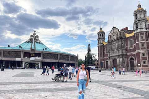 From Mexico City: Guadalupe Shrine and Teotihuacan Pyramids