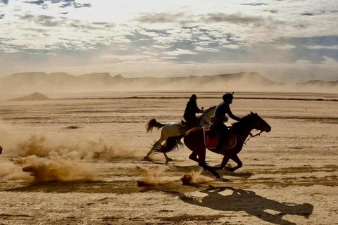 رحلة ركوب الجمال التقليدية في الدوحة وتجربة قيادة سيارات الدفع الرباعي الحديثة على الطرق الوعرةال