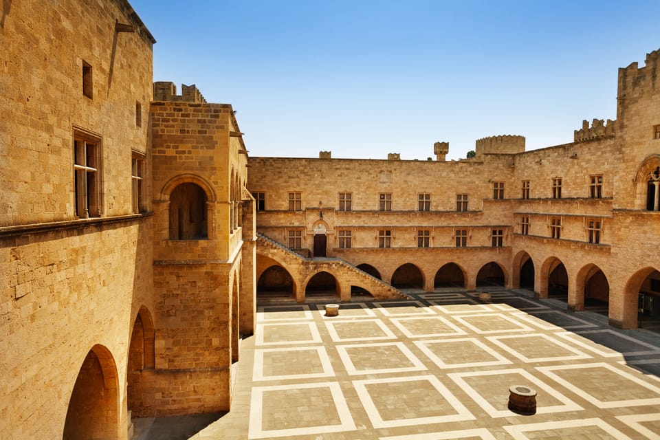 Courtyard of the Grand Masters Palace (I). Rhodes Old Town…