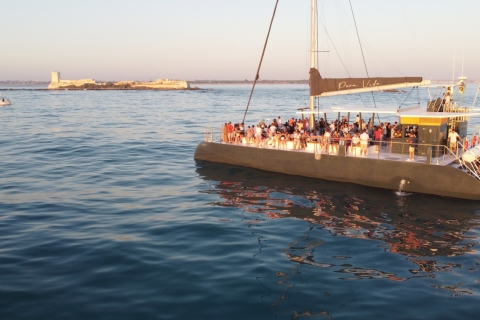 Sancti Petri : croisière d'1 h en catamaran au crépusculeCroisière en catamaran au coucher du soleil