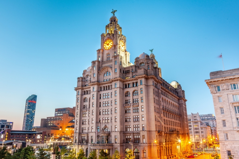 Liverpool: Introducción a la ciudad Guía y audio en la aplicaciónLiverpool: recorrido telefónico guiado por más de 10 lugares destacados de City Sightseeing