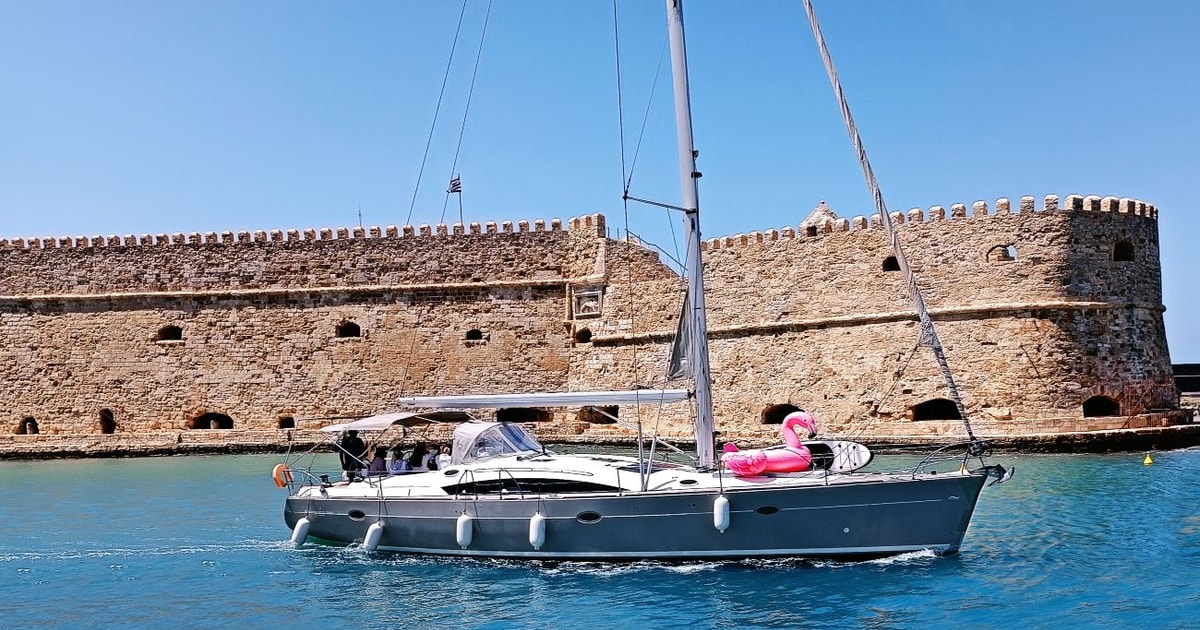 Heraklion Dia Luxury Private Sailing Trip with Sunset Views GetYourGuide