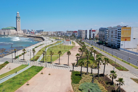 Casablanca: Layover Sightseeing Tour with Airport Transfer Layover including the Moroccan Hammam and traditional Dinner