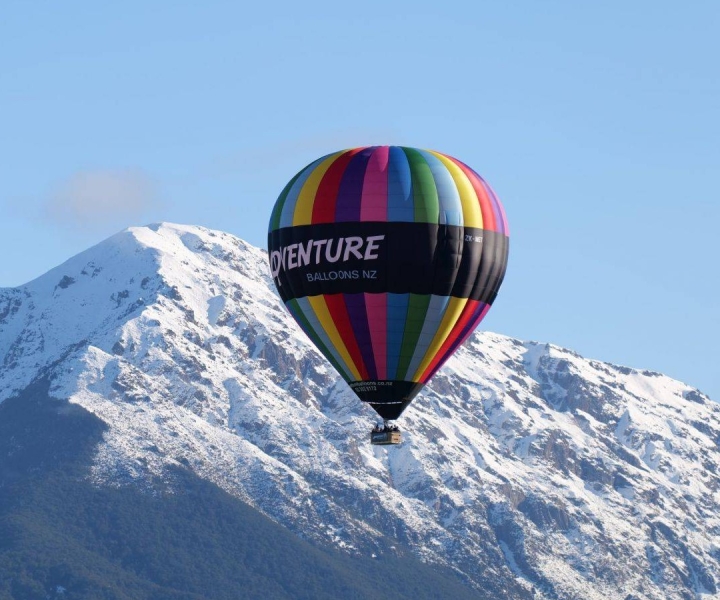 Depuis Methven : Vol en montgolfière près de Christchurch
