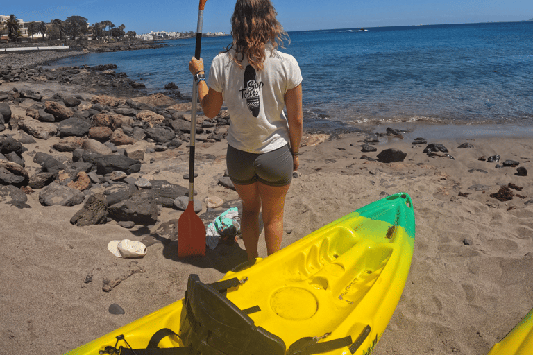 Kayak tour with snorkeling in Playa Blanca, Lanzarote.