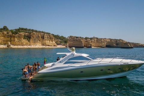 Algarve : location de yacht privéCroisière Coucher de Soleil 2h30