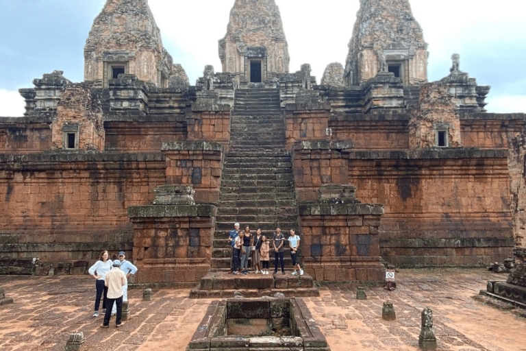 Ab Siem Reap: Banteay Srei und Angkor TagestourGruppen-Minibus mit Guide