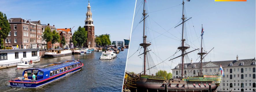 Kombiticket Amsterdam Grachtenrundfahrt und Schifffahrtsmuseum