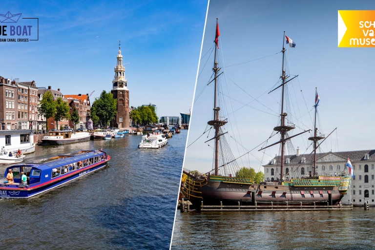 Entrada combinada para el crucero por los canales de Ámsterdam y el Museo Marítimo