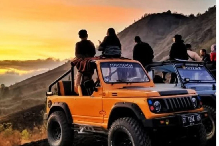 Kintamani: Jeep Sunrise Trekking with Hot Spring Kintamani 4WD Sunrise Tour with Natural Hot Spring Bath With Shuttle