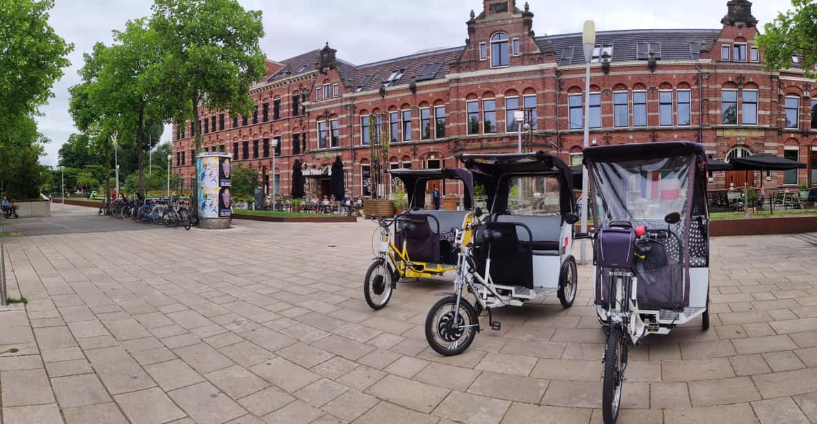Afbeelding 1 van Amsterdam: Privé stadstour met gids per fietstaxi