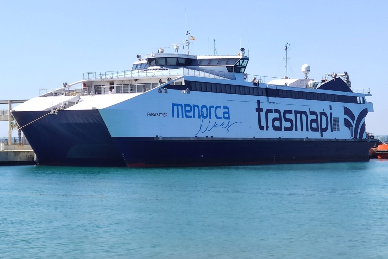 Van Menorca: retourticket voor de veerboot op dezelfde dag naar Mallorca