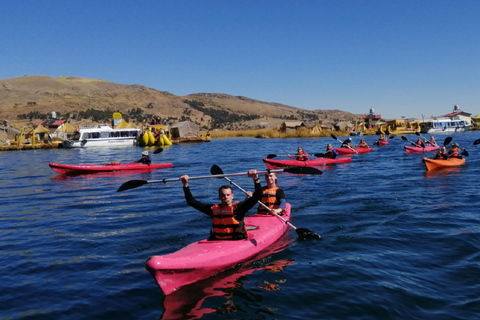 From Puno: Kayak on Lake Titicaca, Uros and Taquile Full Day