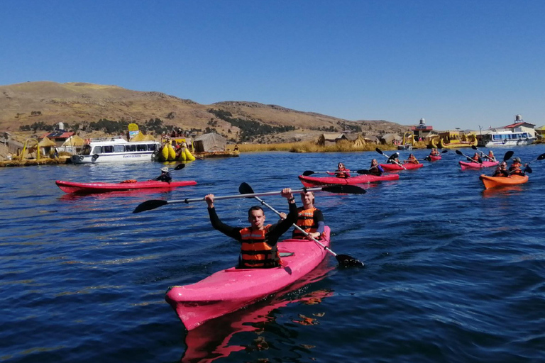 From Puno: Kayak on Lake Titicaca, Uros and Taquile Full Day