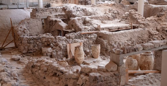 Santorini: Akrotiri Ticket with Optional Self-Guided Audios