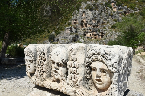Antalya/Kemer: Kekova Versunkene Stadt, Demre & Lykien TagestourHotelabholung von Antalya Zentrum, Lara, Kundu und Belek