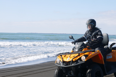 Reykjavík: aventure en VTT de 2 heures sur la plage de sable noirBalade en duo - Aventure VTT