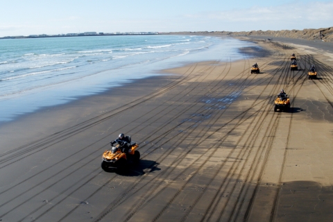 Reykjavík: aventure en VTT de 2 heures sur la plage de sable noirBalade en duo - Aventure VTT